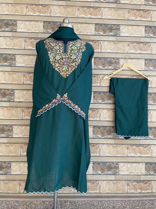 Sozni Suit | Green (Green Embroidery)