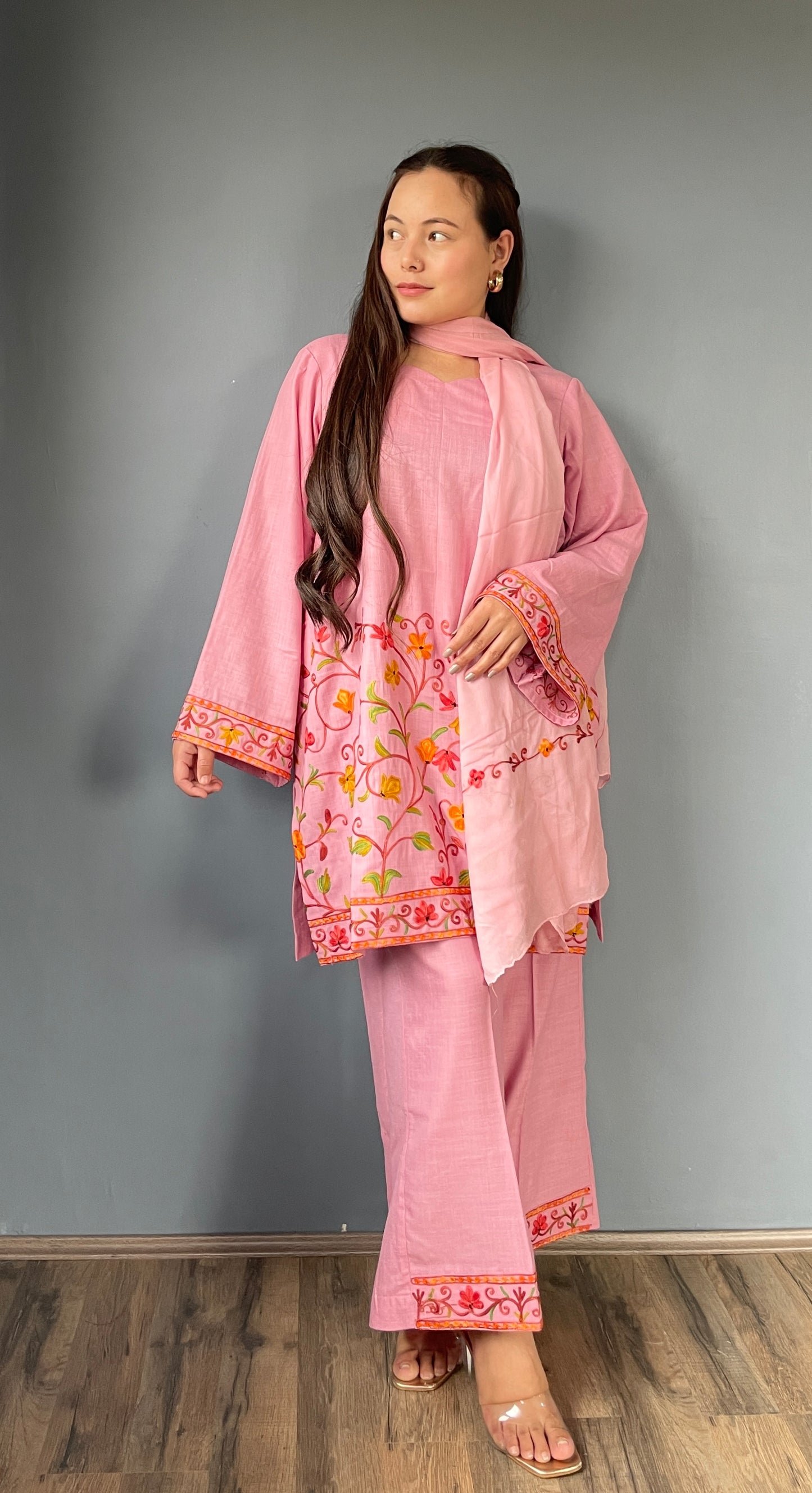 Noori Co-ord Set | Baby Pink