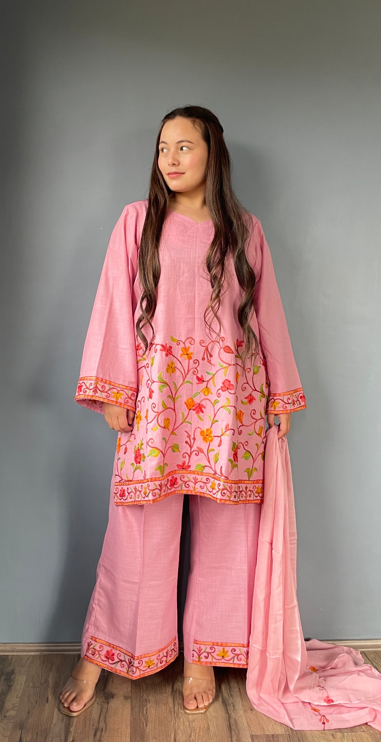 Noori Co-ord Set | Baby Pink